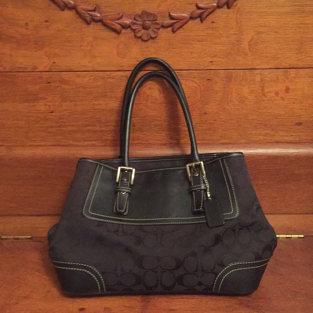 Black Coach signature bag
